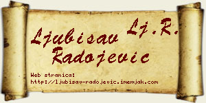 Ljubisav Radojević vizit kartica